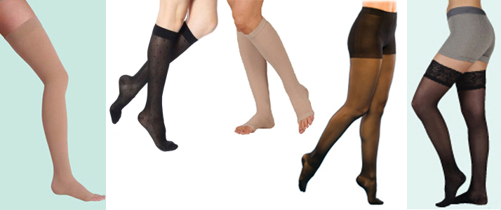 Varicose Veins Stockings Thigh High 25-30 mmHg Medical Compression Closed  Toe Socks